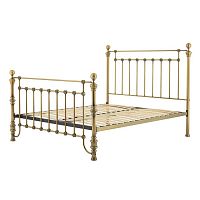 кованая двуспальная кровать 180х200 золотая blaine в Ижевске
