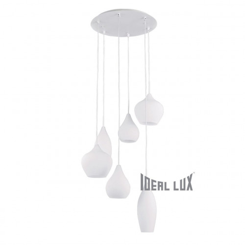 подвесная люстра ideal lux soft sp6 bianco в Ижевске