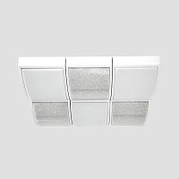 потолочный светодиодный светильник ambrella light orbital crystal sand fs1510 wh/sd 144w d540*540 в Ижевске