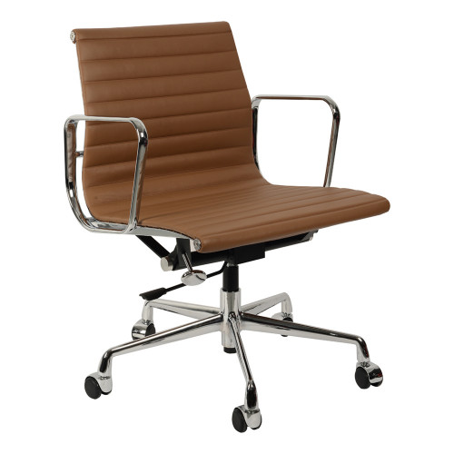 кресло eames style коричневая кожа в Ижевске