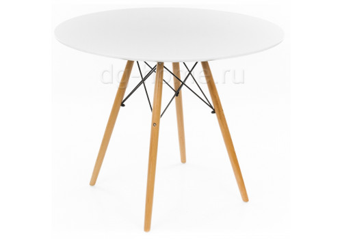 стол деревянный eames style 90 см белый в Ижевске