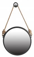 зеркало круглое на подвесе диаметр 50 см iron and rope в Ижевске