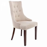 стул деревянный elegance dark walnut / fabric cream в Ижевске