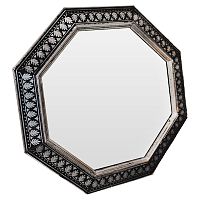 зеркало восьмиугольное черное с орнаментом silver ornaments в Ижевске