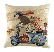подушка с картинкой scooter dogs blue в Ижевске