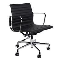 кресло eames style черная кожа в Ижевске
