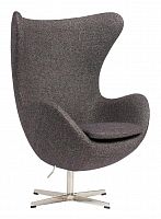 кресло egg chair кашемир серое в Ижевске