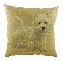 подушка с фото белого терьера westie в Ижевске
