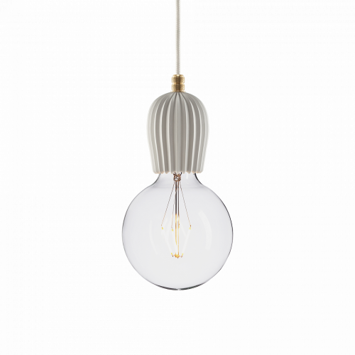 подвесной светильник beton rib white brass в Ижевске