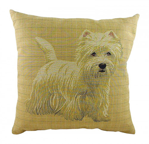 подушка с фото белого терьера westie в Ижевске