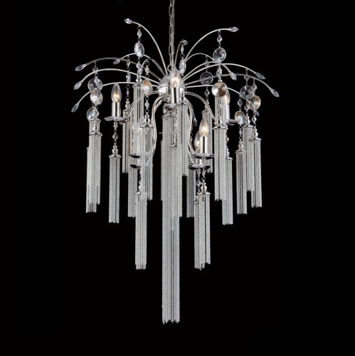 подвесная люстра crystal lux ethno sp8 хром в Ижевске