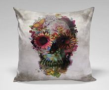 подушка flower skull by ali gulec в Ижевске