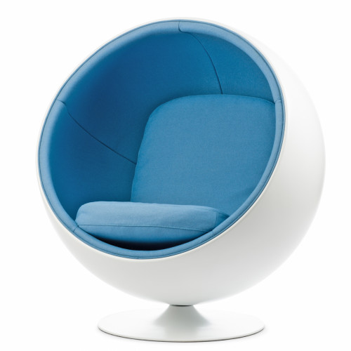 кресло ball chair бело-синее в Ижевске