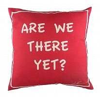 подушка с надписью are we there yet? в Ижевске