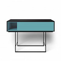 консоль с ящиками на металлических ножках голубая quadro new в Ижевске
