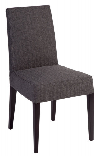 стул aylso dining chair кожа тёмно-серая в Ижевске