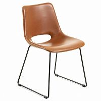cтул металлический ziggy черный pu коричневый cc0826u10 от la forma (ex julia grup) в Ижевске