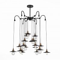 подвесная светодионая люстра st luce curiosita sl270.403.18 коричневая в Ижевске