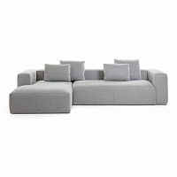 диван blok sofa 3 левый угол светло-серый от la forma (ex julia grup) в Ижевске
