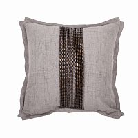декоративная подушка handwork exclusive квадратная светло-серая в Ижевске