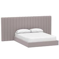 кровать двуспальная с большой спинкой 160x200 серая avalon extended в Ижевске