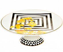 подставка для торта 20 см желтый орнамент в Ижевске