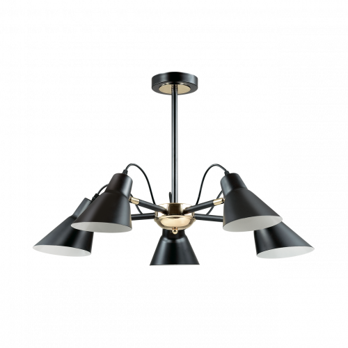 потолочная люстра lumion naomi 3709/5c черная в Ижевске