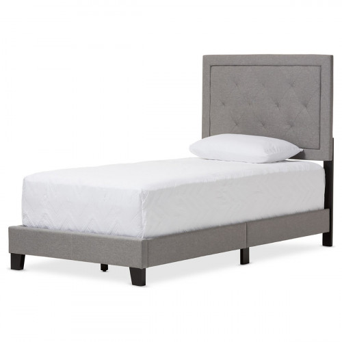 кровать paris linen upholstered gray 120х200 в Ижевске