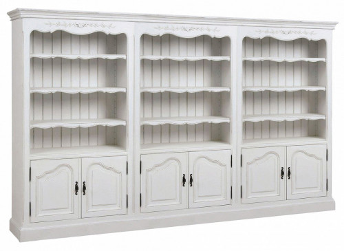 библиотека марсель с узором молочно-белый с открытыми и закрытыми секциями в Ижевске