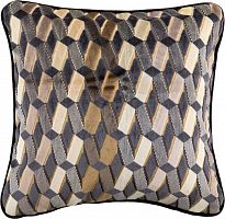 подушка декоративная синяя в мелкий ромб weave в Ижевске