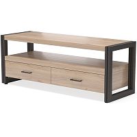 тумба под tv neo loft с двумя ящиками темно-коричневая в Ижевске