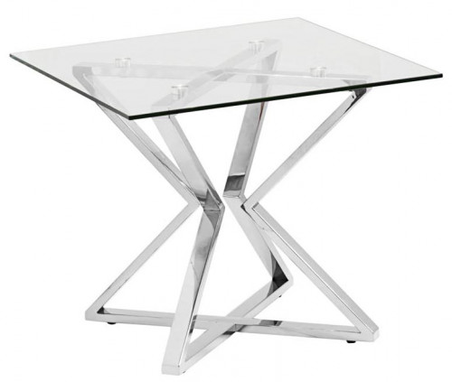 стол журнальный cube silver хром в Ижевске