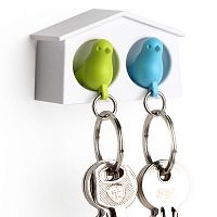 держатель+брелок для ключей двойной mini sparrow зеленый-голубой в Ижевске
