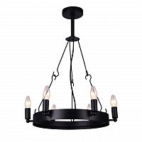 дизайнерская подвесная люстра arte lamp bastiglia a8811sp-6bk черная в Ижевске