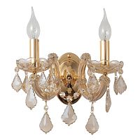 бра crystal lux ines ap2 gold/amber в Ижевске