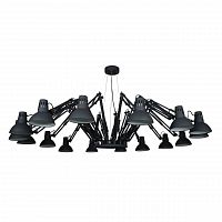 подвесная люстра arte lamp ragno a2043sp-16bk черная в Ижевске