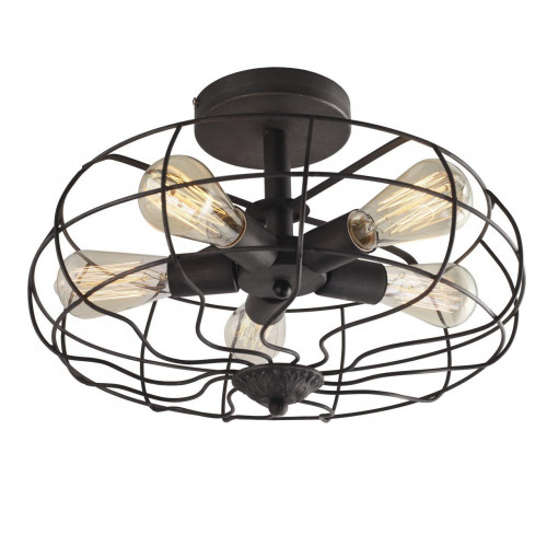 потолочная люстра divinare cottero 5002/05 pl-5 серая в Ижевске