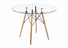 стол стеклянный nixon (eames style) натуральное дерево в Ижевске
