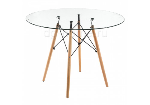 стол стеклянный nixon (eames style) натуральное дерево в Ижевске