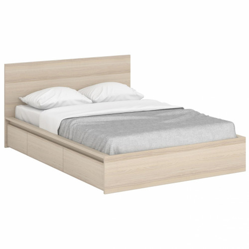 кровать деревянная двуспальная 160х200 белая unit pink в Ижевске