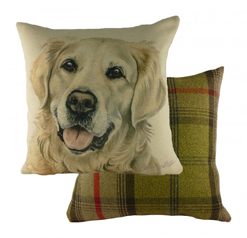 подушка с принтом waggydogs golden retriever в Ижевске