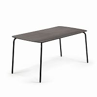 tramp table 160x80 черный, черный полицемент от la forma (ex julia grup) в Ижевске