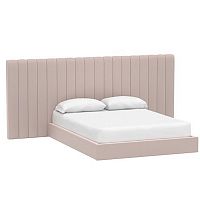 кровать двуспальная с большой спинкой 160x200 розовая avalon extended в Ижевске
