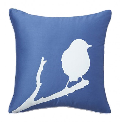 подушка с птичкой lone bird diamond-blue в Ижевске