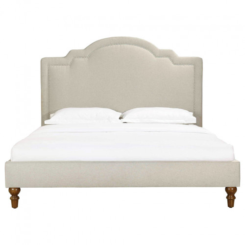 кровать двуспальная 160х200 бежевая cassis upholstered в Ижевске