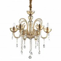подвесная люстра ideal lux canaletto sp6 ambra в Ижевске