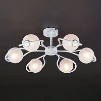 потолочная люстра eurosvet camomile 70089/6 белый с серебром в Ижевске
