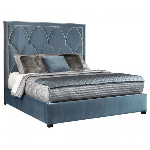 кровать двуспальная 180х200 голубая petals queen в Ижевске