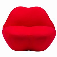 кресло губы heller kiss красный кашемир в Ижевске