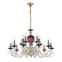 подвесная люстра odeon light siena 3929/15 красная в Ижевске